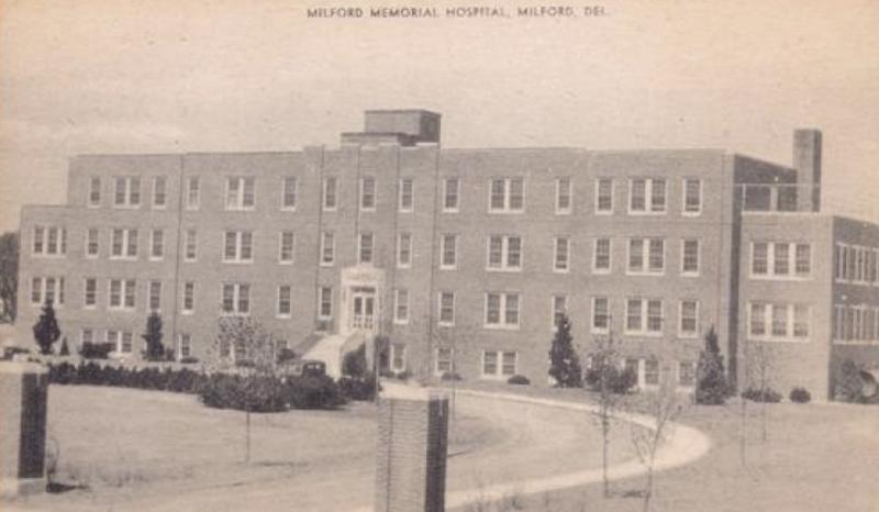 Milford Memorial Hospital became Sussex County’s second hospital when it opened in 1938. MILFORD MUSEUM PHOTO